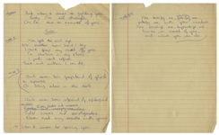 John Entwistle Handwritten Lyrics for ''I'm So Scared''